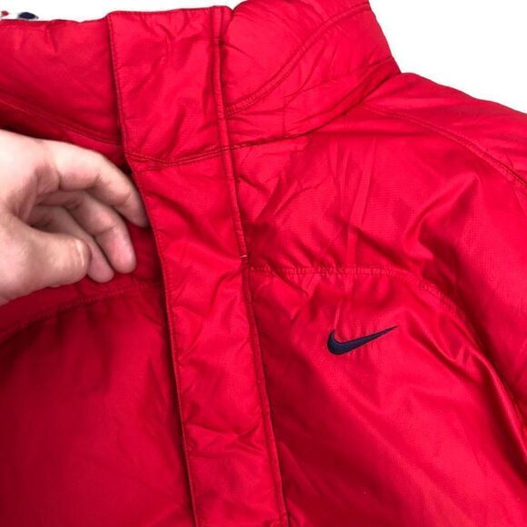 Vintage Nike Jacket XL Red Nike Puffer Jacket - Picture 2 of 16